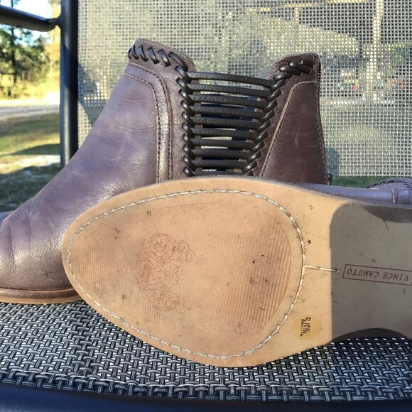 Vince Camuto Pippsy River Rock Leather Booties size 7 - Picture 4 of 5